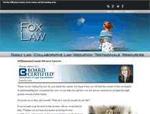 Tablet Screenshot of foxlawtexas.com